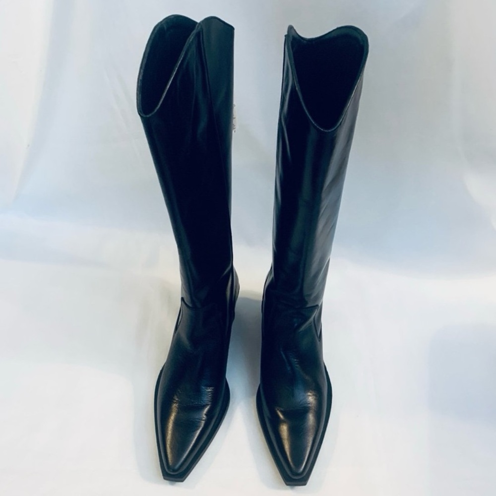 MASSIMO DUTTI Leather Cowboy Boots - Picture 7 of 13